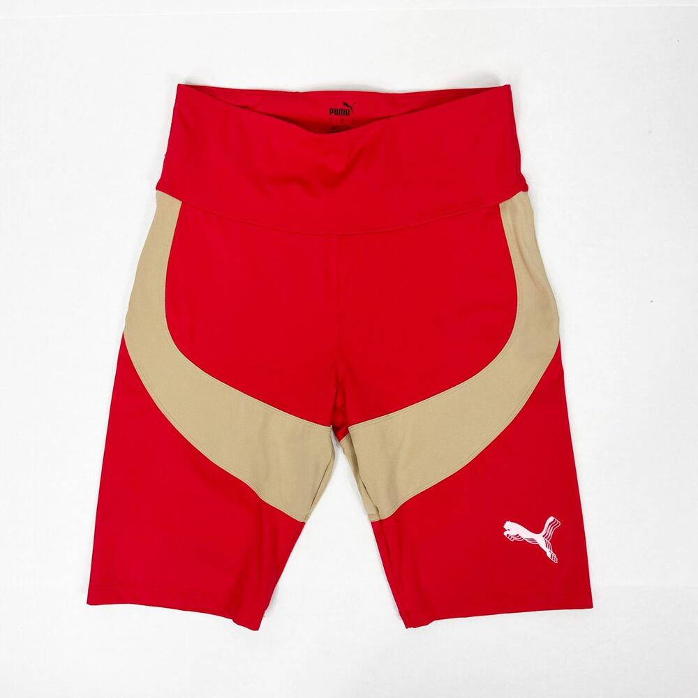 Puma x‎ June Ambrose 72 Bike Shorts Red Black Womens
